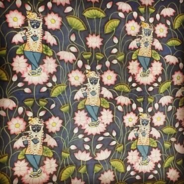 Jalvihar pichwai, this pichwai basically depicts summer season, size is 6*4 feet.